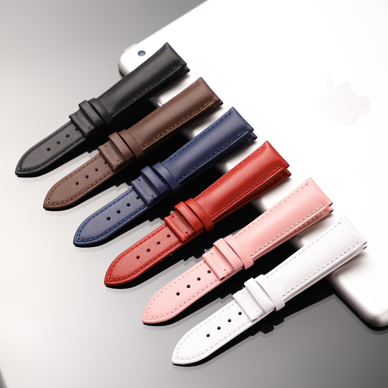 Dây da đồng hồ nữ nam da bò thật hai mặt lớp da đầu tiên size 12mm 14mm 16mm 18mm 20mm 22mm, dây đồng hồ da thay thế cho đồng hồ casio, orient, seiko, dw, citizen, patek philippe, omega, ls05, swarovski, fossil, skmei, michael kor