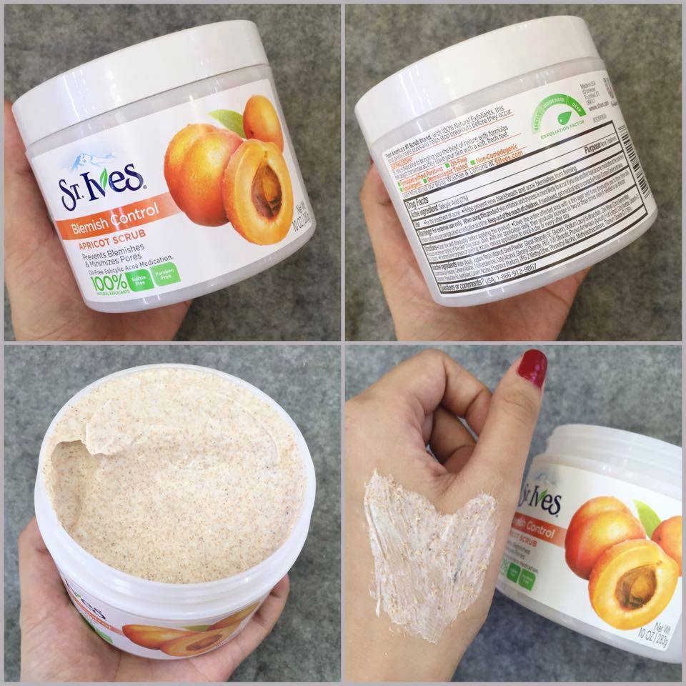 Tẩy tế bào chết toàn thân st.ives skin apricot scrub- mỹ