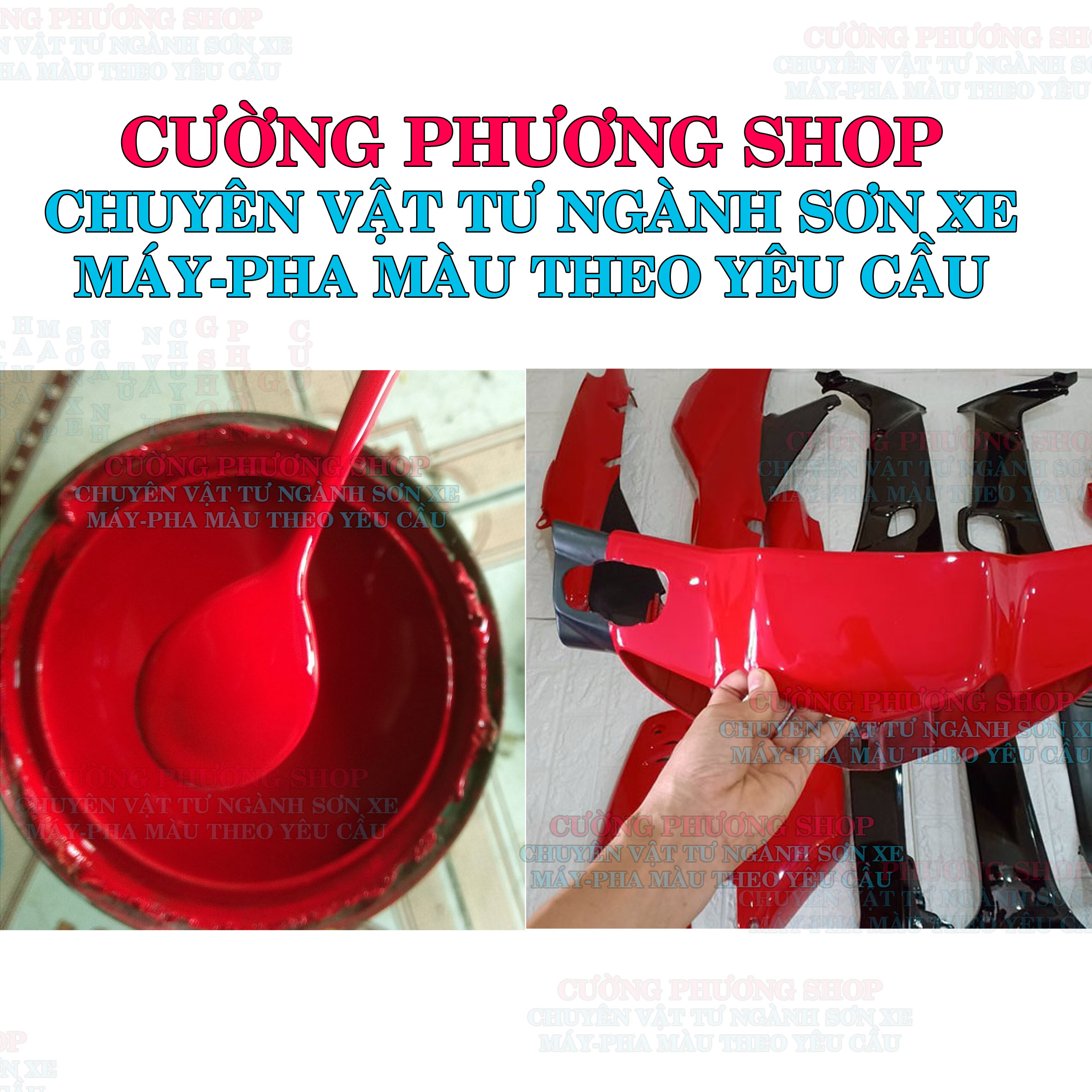 Sơn đỏ cờ wave