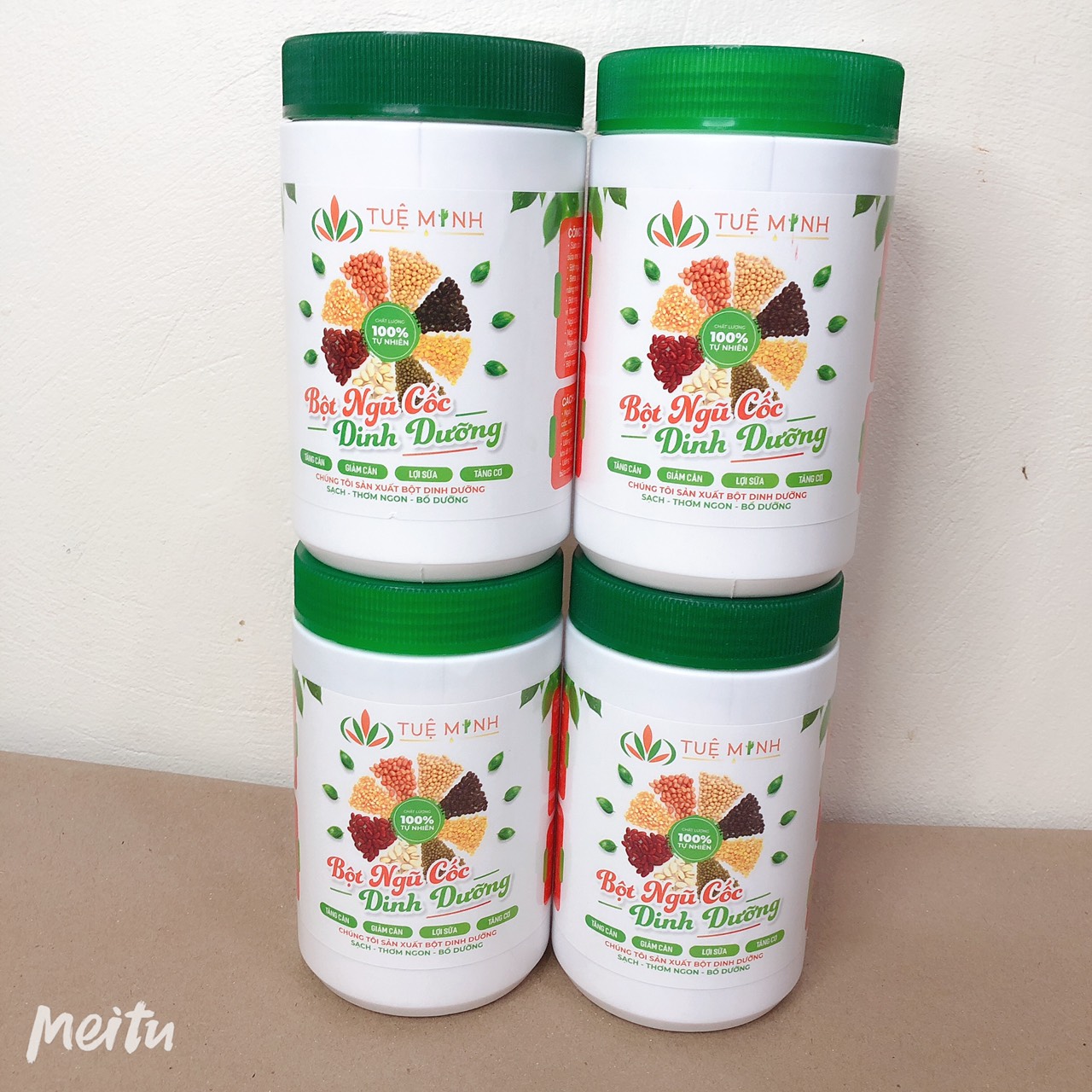 2 kg 4 Hộp Bột Ngũ cốc dinh dưỡng 12 loại hạt Tuệ Minh lợi sữa, giảm cân