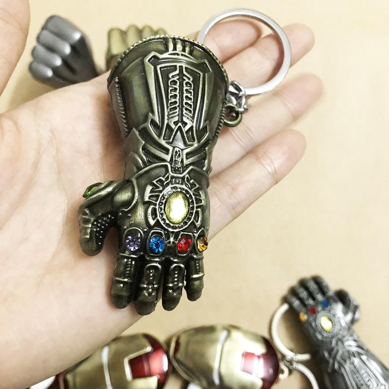 Combo 3 Móc Khóa Găng Tay Thanos Skill: Vàng Gold, Bạc, Đồng - Móc Khóa Thanos Marvel Avengers