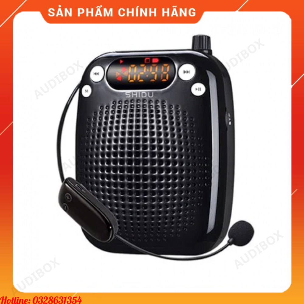 Máy trợ giảng không dây cho giáo viên, hướng dẫn viên, huấn luyện viên |  Shidu SD-S611 UHF (đen) [BH 12 tháng]