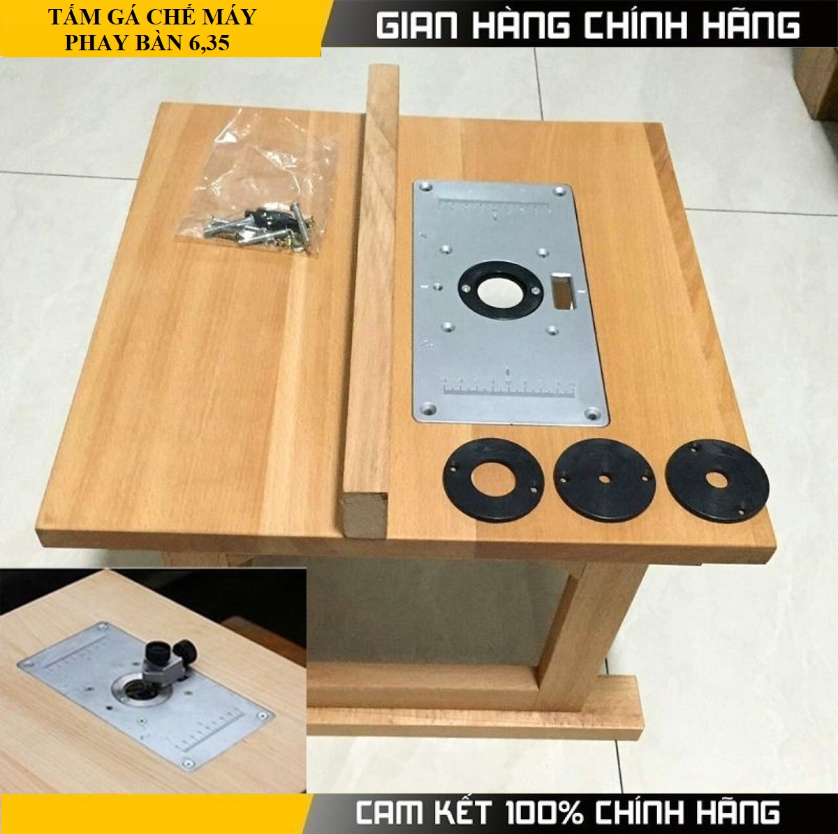 Máy phay gỗ-tấm gá máy pha chế máy phay bàn 635
