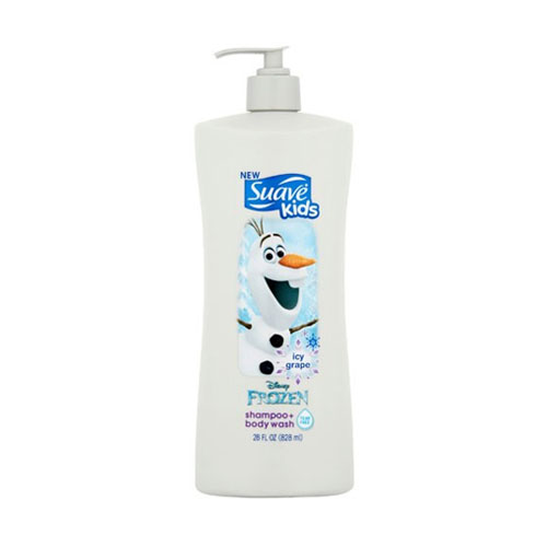 Dầu gội & sữa tắm 2 trong 1 hương nho cho trẻ em Suave Kids Body Wash and Shampoo Disney Frozen Olaf Icy Grape