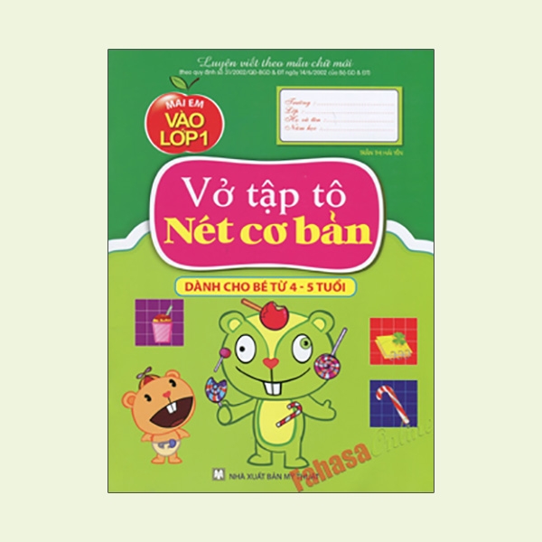 Fahasa - mai em vào lớp 1 - vở tập tô nét cơ bản