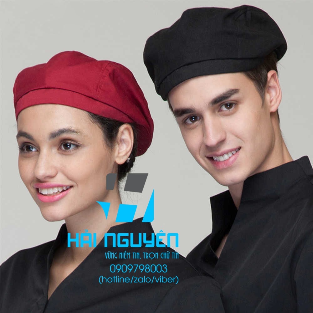 [ HOT SALE ] Nón phục vụ cao cấp dành cho Nam Nữ làm đồng phục nhà hàng quán ăn