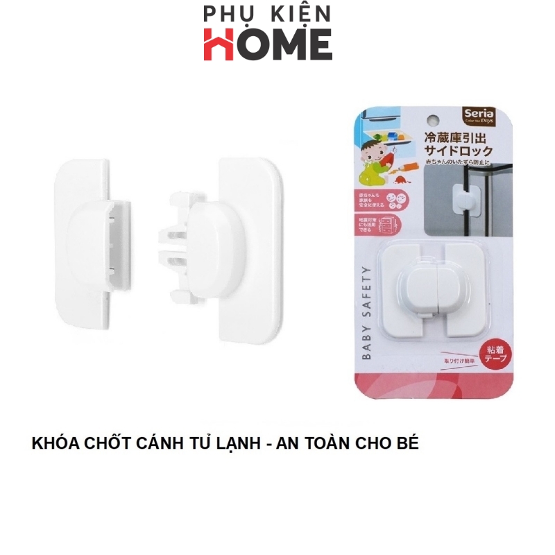 Khóa Chốt Cửa Tủ Lạnh, Chốt Cánh Tủ Lạnh Giữ An Toàn Cho Bé, Phụ Kiện Khóa Cánh Cửa Tủ Lạnh Bằng Nhựa, Thiết Kế Dễ Sử Dụng. Phụ Kiện Home 3106