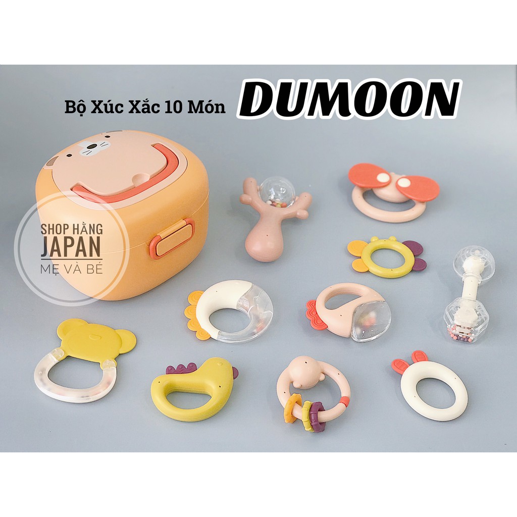 Bộ gặm nướu cao cấp cho bé xúc xắc dumoon 10 chi tiết