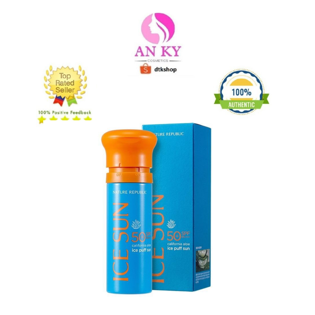 Kem Chống Nắng Ice Sun Nature Rebuplic SPF 50 PA+++ Hàn Quốc (nắp cam)