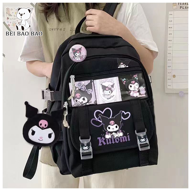 Bei Bao Bao student backpack junior high school computer bag Large