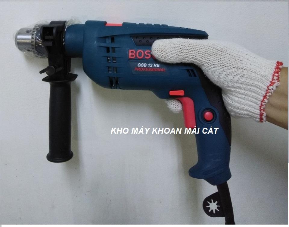 Máy khoan tường - khoan động lực bocsh gsb 13re 910w - sử dụng mũi khoan 13mm - phụ kiện tay cầm.