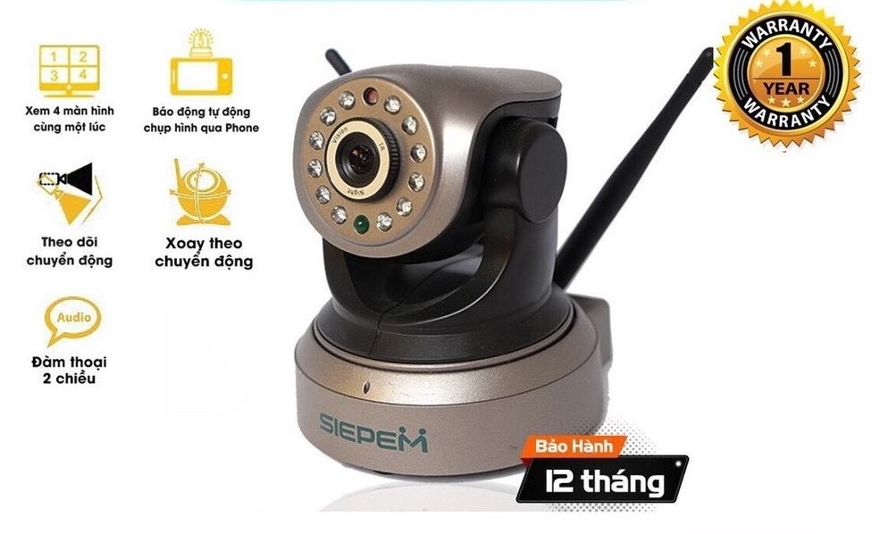 Camera wifi siepem s7001 plus 2.0 tiếng việt
