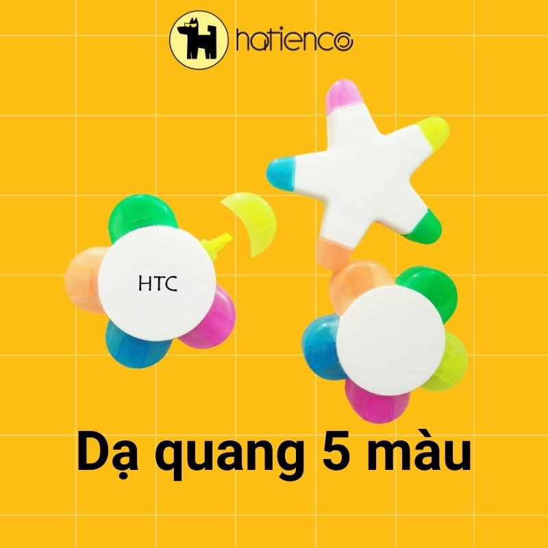 Bút dạ quang ngôi sao, bông hoa