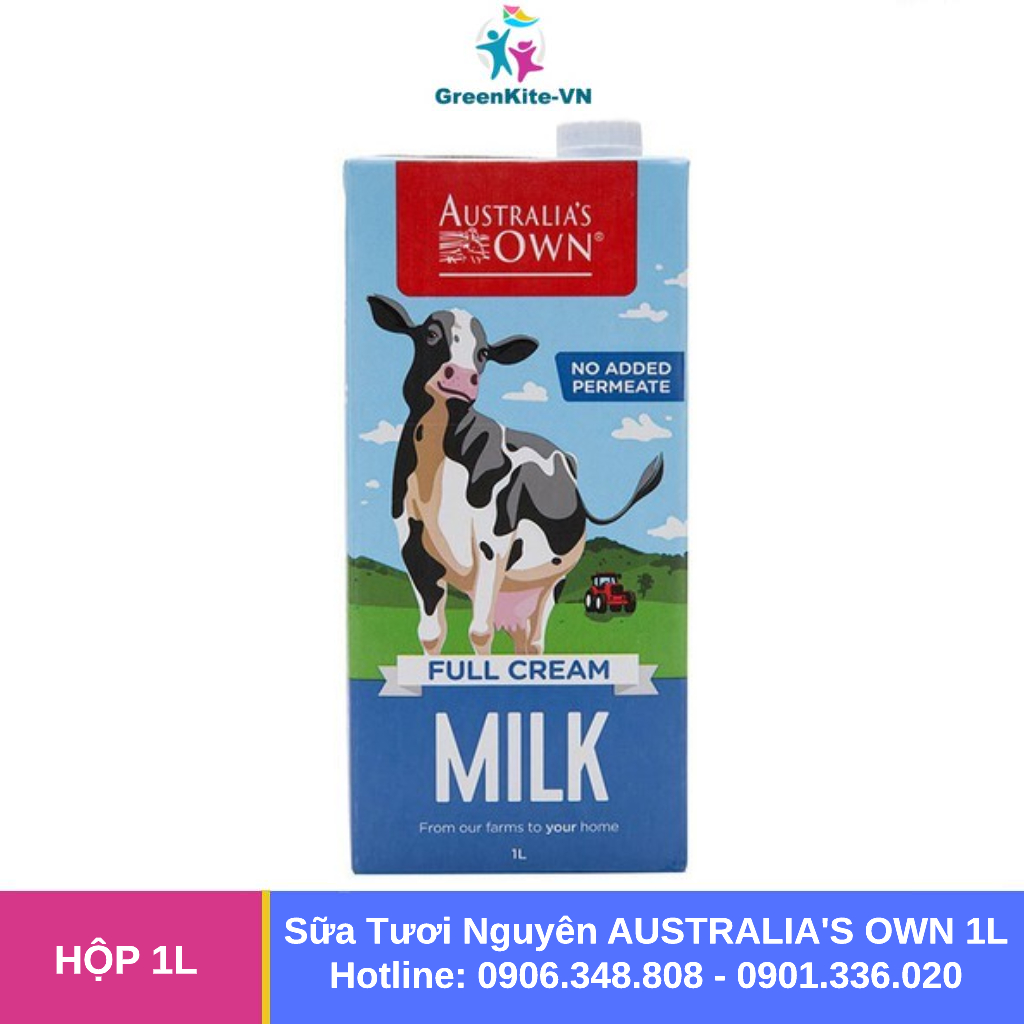 [1 Hộp] Sữa OWN Tươi Nguyên Kem AUSTRALIA OWN 1L - Sữa Úc Nhập Khẩu