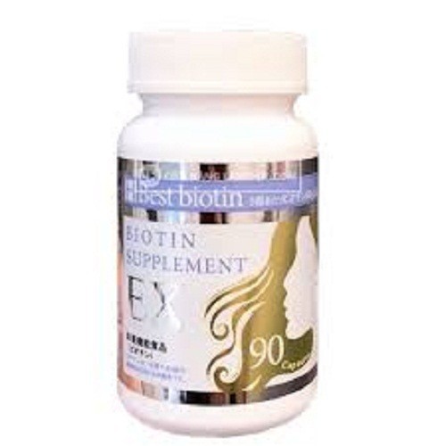 Viên uống hỗ trợ mọc tóc Best Biotin Supplement EX 90 viên Nhật Bản