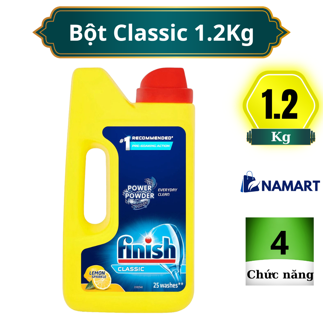 Bột rửa bát Finish 1.2Kg