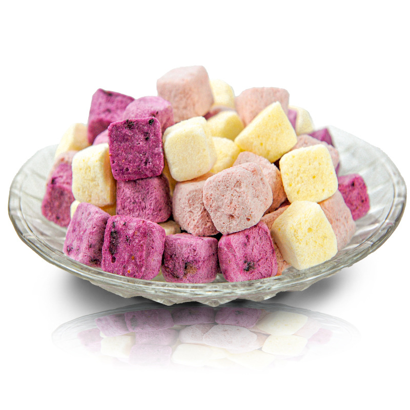 [ Tốt cho sức khỏe ] 100g Sữa chua đông khô sấy lạnh vị trái cây thơm ngon giòn tốt cho sức khỏe