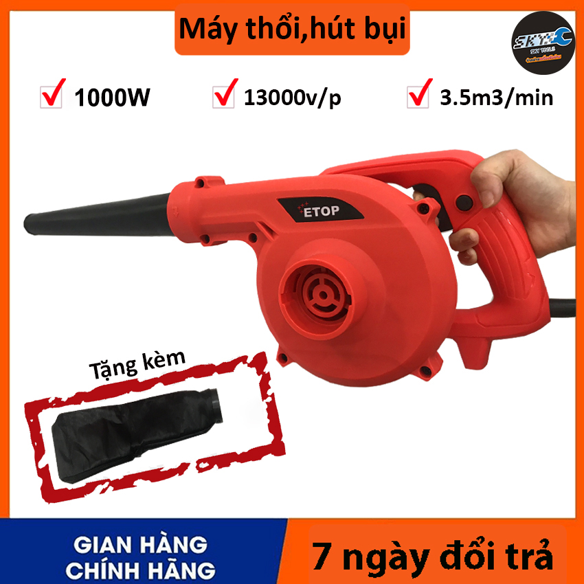 ZC35 Máy thổi bụi - hút bụi cầm tay, máy thổi hút ,máy hút thổi bụi 2 chiều thông minh nhỏ gọn, tiện dụng ,công suất lớn mạnh mẽ 1000W giúp vệ sinh dễ dàng- Mô tơ dây đồng 100% , bảo hành đầy đủ 3 tháng