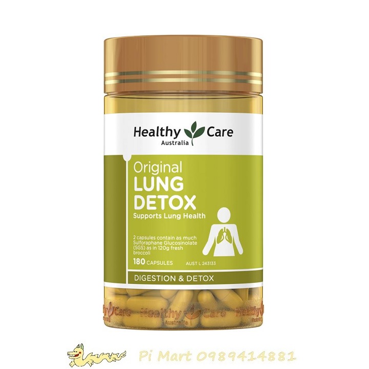  Viên uống giải độc phổi Lung Detox của Healthy Care - 180 viên 