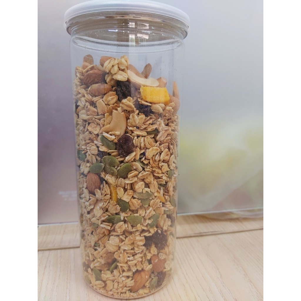 Granola ăn sáng yến mạch mix 7 loại hạt túi 500g
