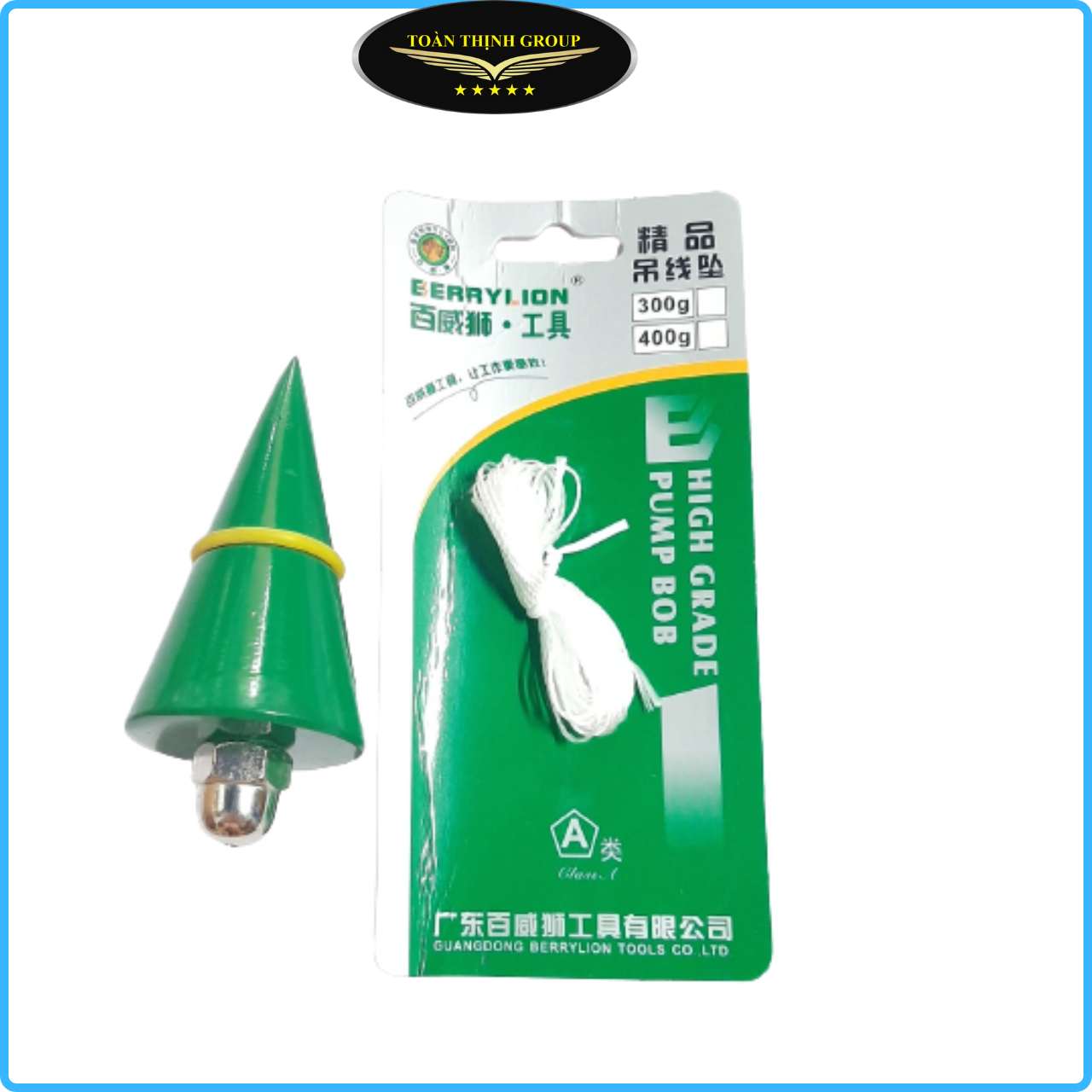 Quả dọi thăng bằng hiệu berrylion - nhiều kích cỡ 300g, 400g, 500g - quả dọi lập lòn - cân chỉnh hiệu quả
