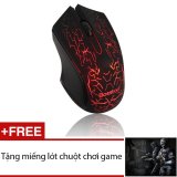 Chuột chuyên Game Bosston D608 Led 7 màu tự chuyển (Đen) + Tặng 1 miếng lót chuột game - Hãng phân phối chính thức - Nhất Tín Computer