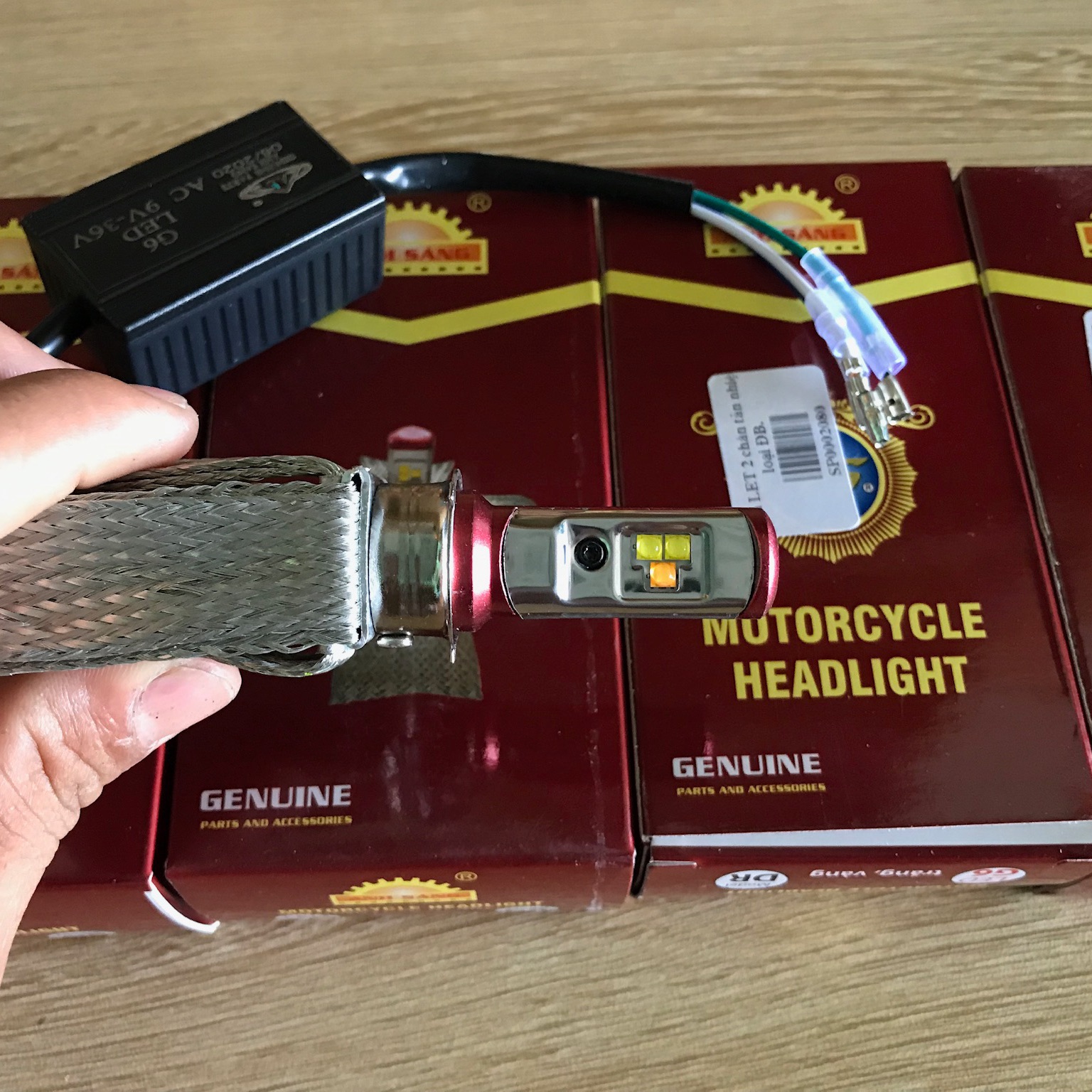 Led Pha Dream Wave M5 Cree Siêu Sáng Vàng/Trắng