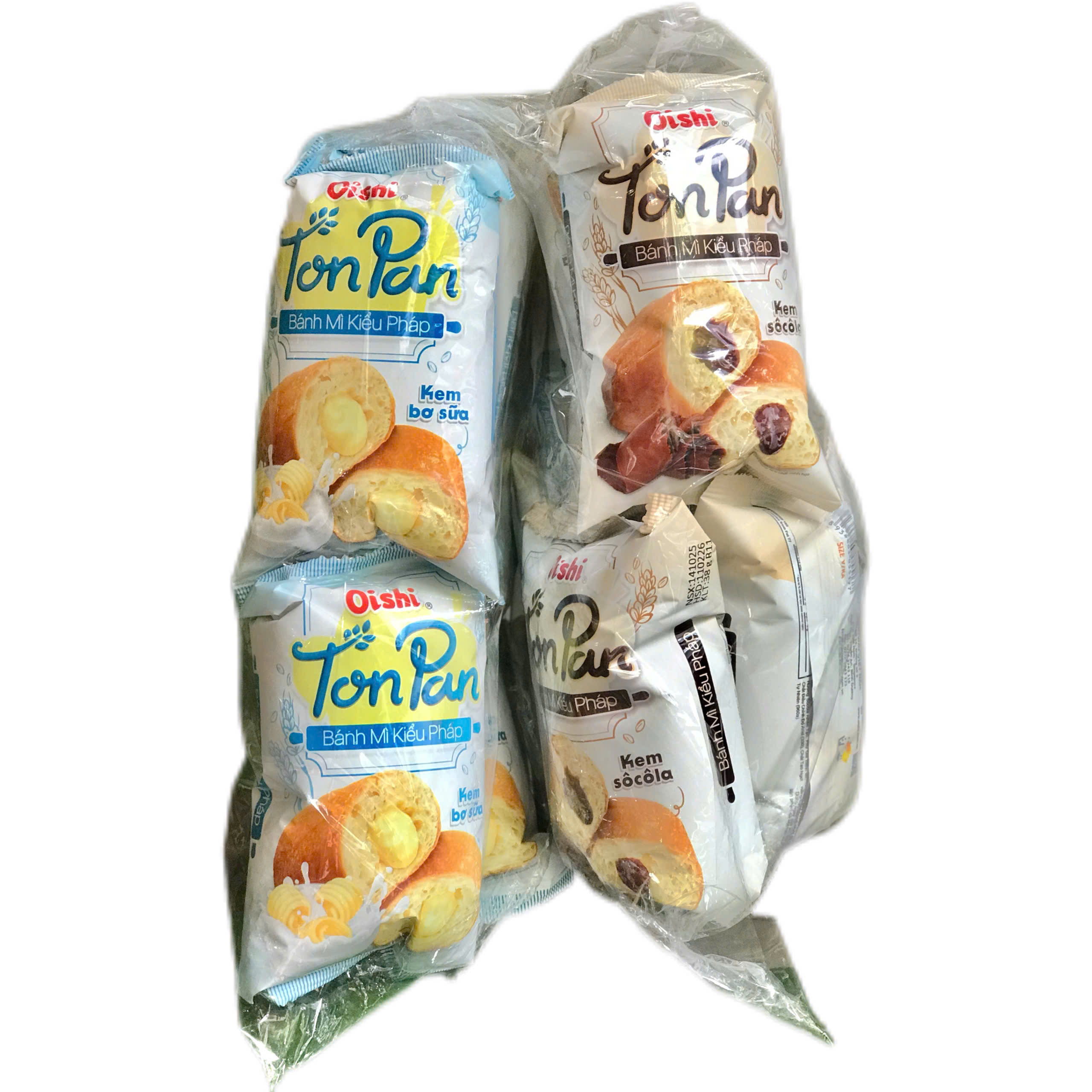 Bánh Mì Kiểu Pháp Oishi Ton Pan Kem Ăn Sáng Tiện Lợi