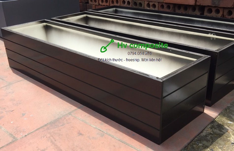Chậu trồng cây composite 60x20x30