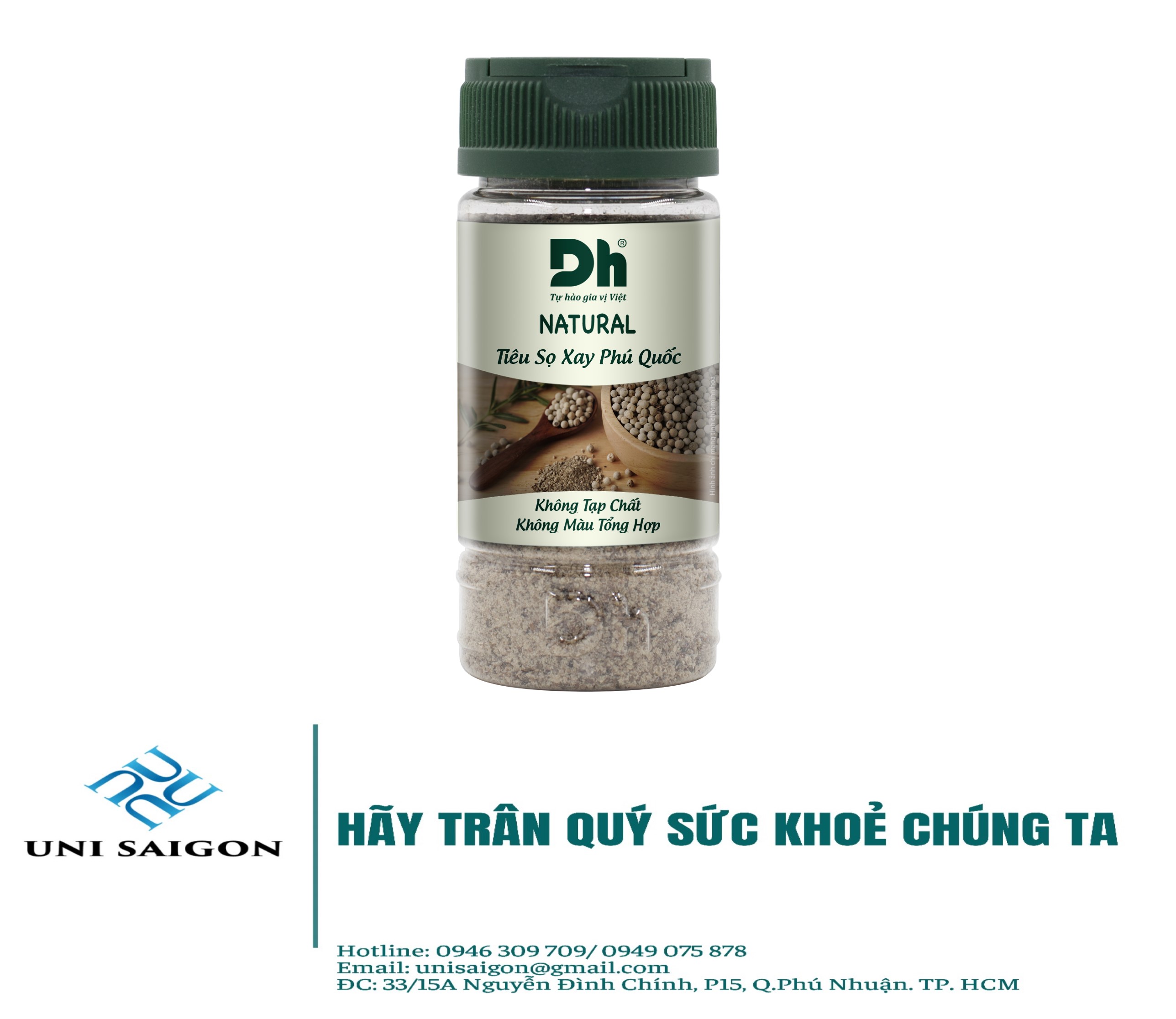 Natural tiêu sọ xay phú quốc - thương hiệu dh foods