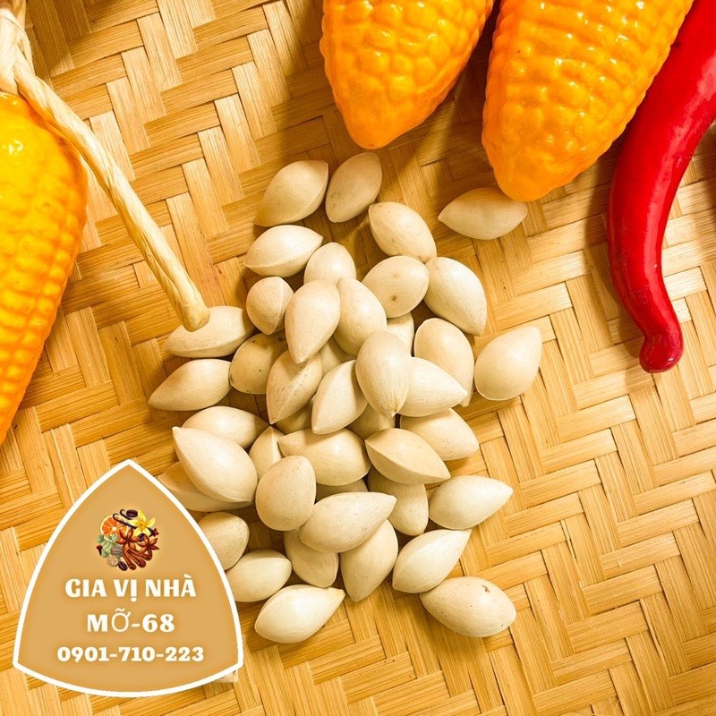 Bạch quả khô nguyên hạt còn vỏ gói 500gr