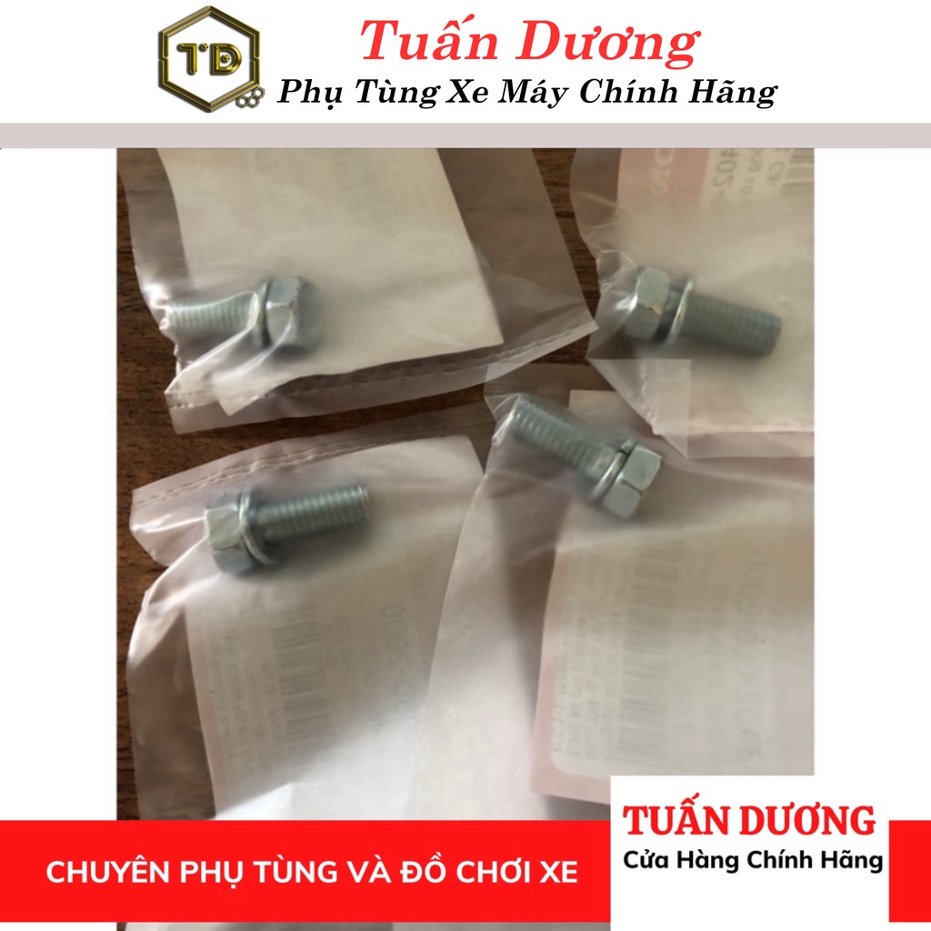 Bộ ốc bắn dàn để chân trước lắp cho dream và wave honda các loại -đẹp zin 100%