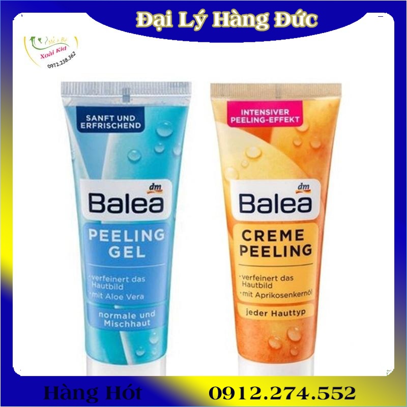 Hàng nội địa Đức Đủ Bill]Tẩy da chết mặt Balea 75ml