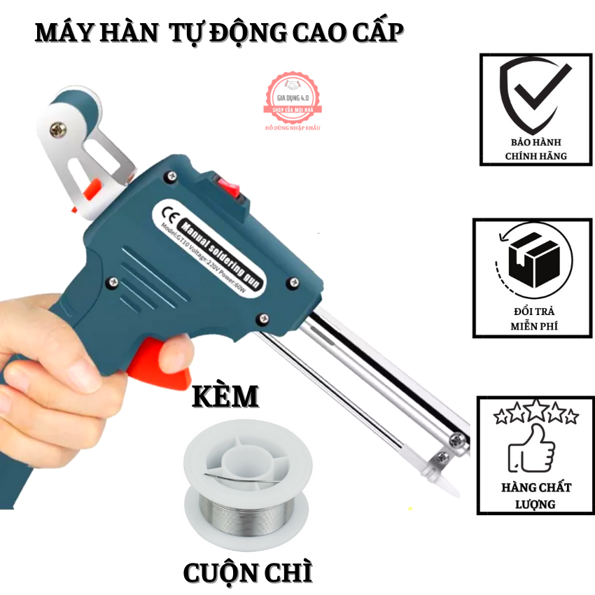 Máy hàn thiết điện tử cao cấp mỏ hàn tự động 220V-Hàng Nội ĐIạ Trung Cực Bền