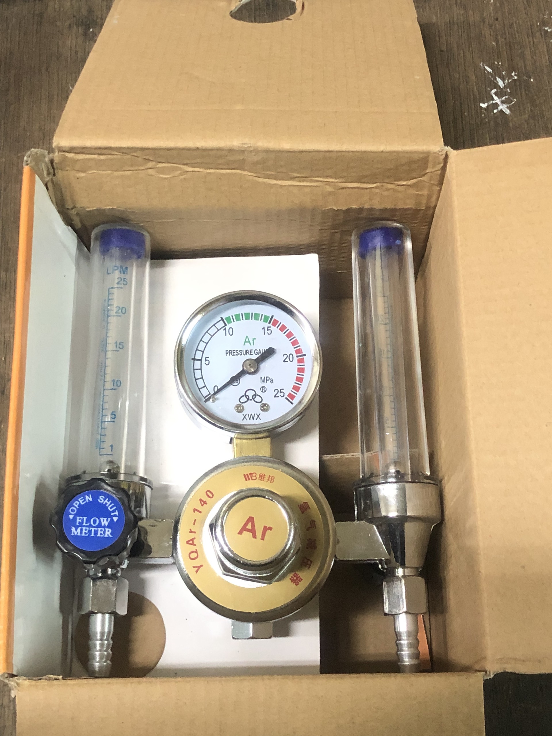 Đồng hồ Argon 2 cột khí - Đông hồ máy hàn - Phụ kiện hàn