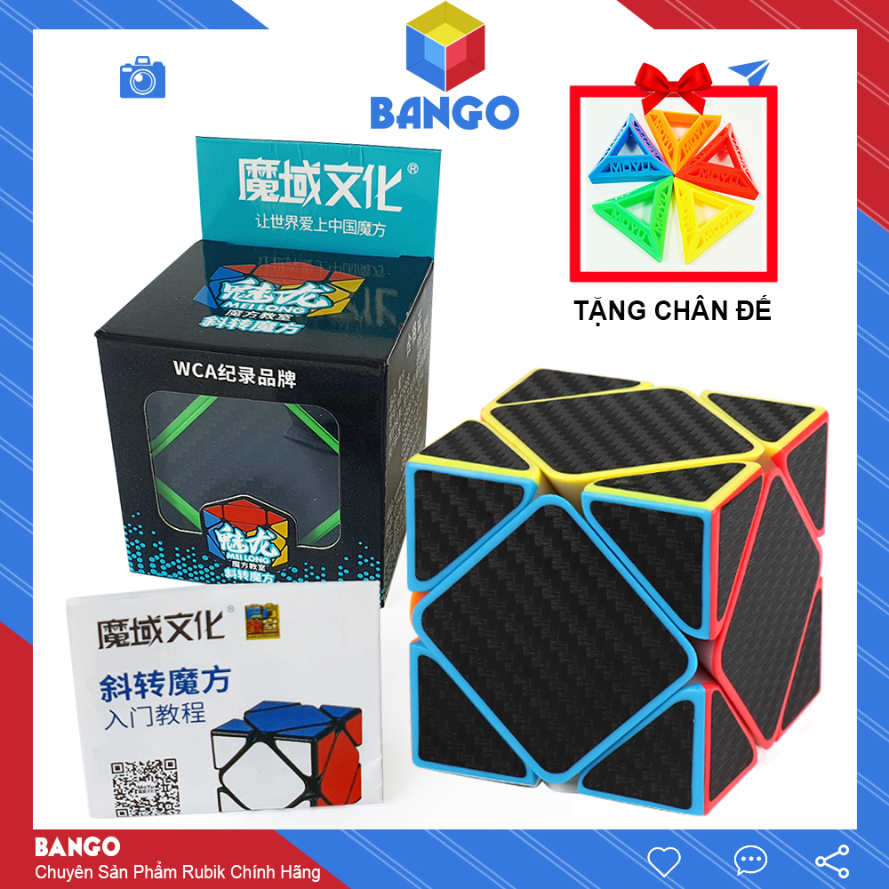 Rubik Skewb Biến Thể Carbon Moyu Meilong Giá Rẻ Magic Cube Đồ Chơi Thông Minh Rubic BANGO RC07