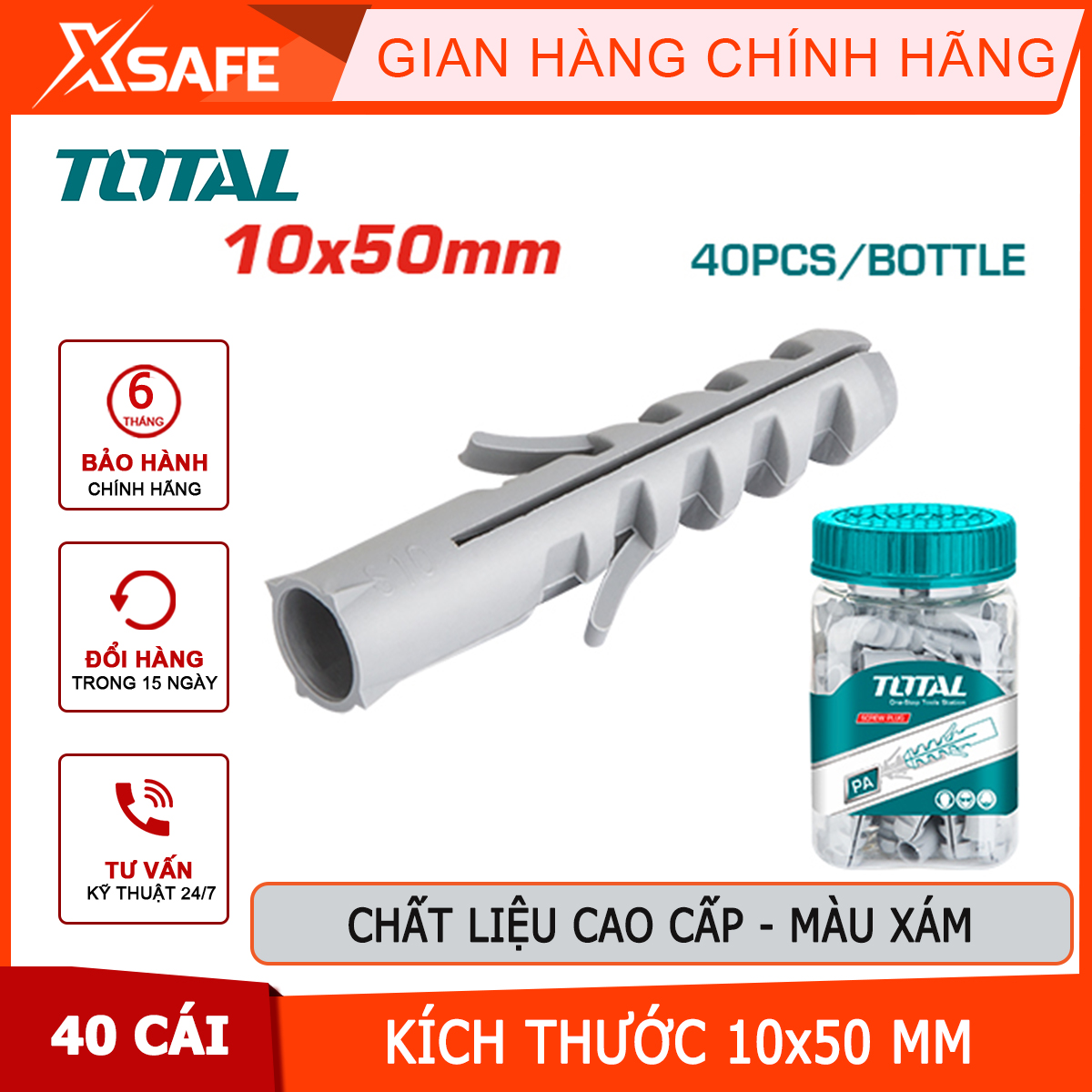 Bộ 40 tắcc kê 10x50mm