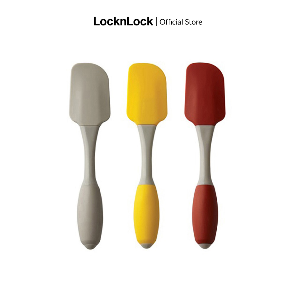 Dụng cụ lật đồ ăn cây vét bột Lock&Lock Silicone dùng để trộn bột và nguyên liệu làm bánh hay nhấc lật đảo các món ăn - LOL125