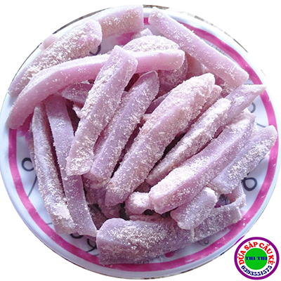 250gr mứt dừa sáp vị lá cẩm