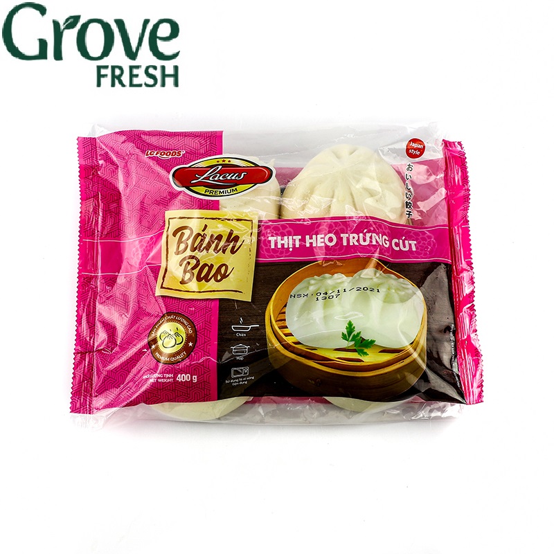 Bánh bao nhân thịt trứng cút la cusina 400g 4 cái
