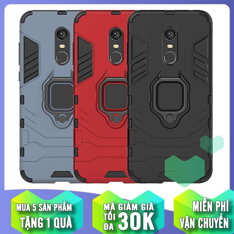 (3 màu) Ốp lưng cho Xiaomi Redmi 5 Plus iRON - MAN IRING Nhựa PC cứng viền dẻo chống sốc