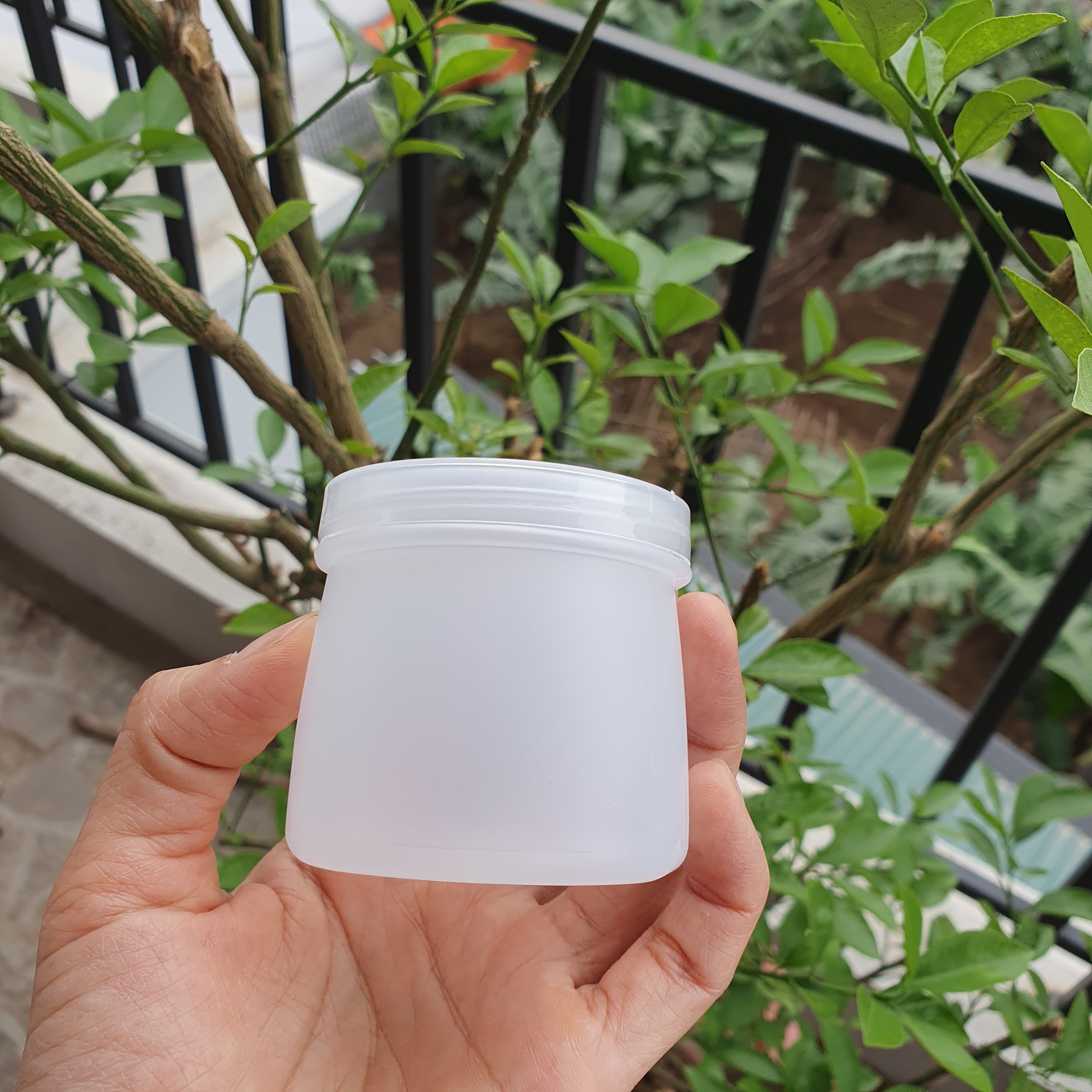 50 hũ nhựa đựng sữa chua 100ml 120ml 160ml có nắp