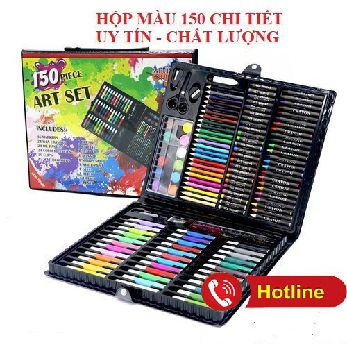Bộ hộp màu 150 chi tiết- Bộ tô màu - Hàng chuẩn xịn