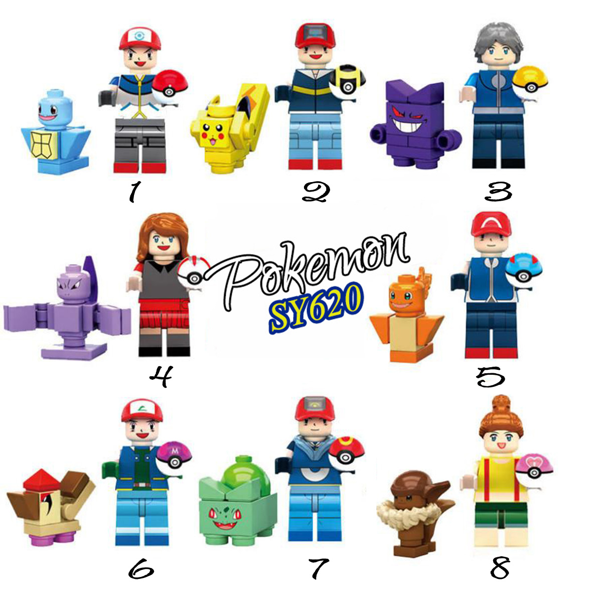 [HCM]Đồ chơi lắp ráp Minifigures nhân vật POKEMON-SY620