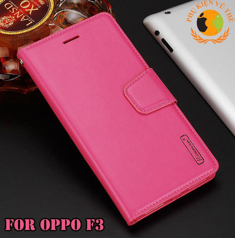 Bao da kèm ví 2 in 1 oppo f3/ a77 hanman