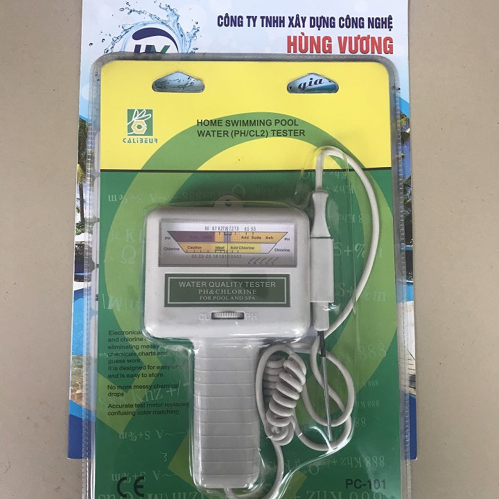 Máy đo nồng độ clo - ph nước hồ bơi , bút test clo - ph
