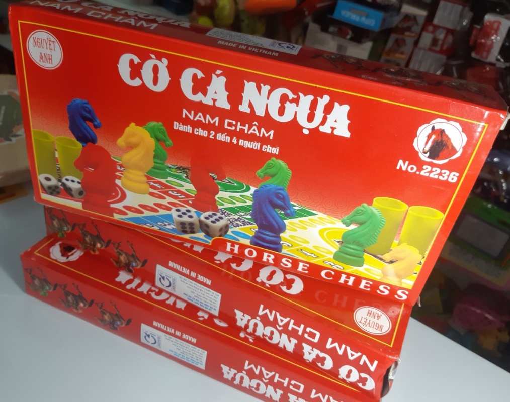 Bộ cờ cá ngựa gắn nam châm cực đẹp, chơi cực vui