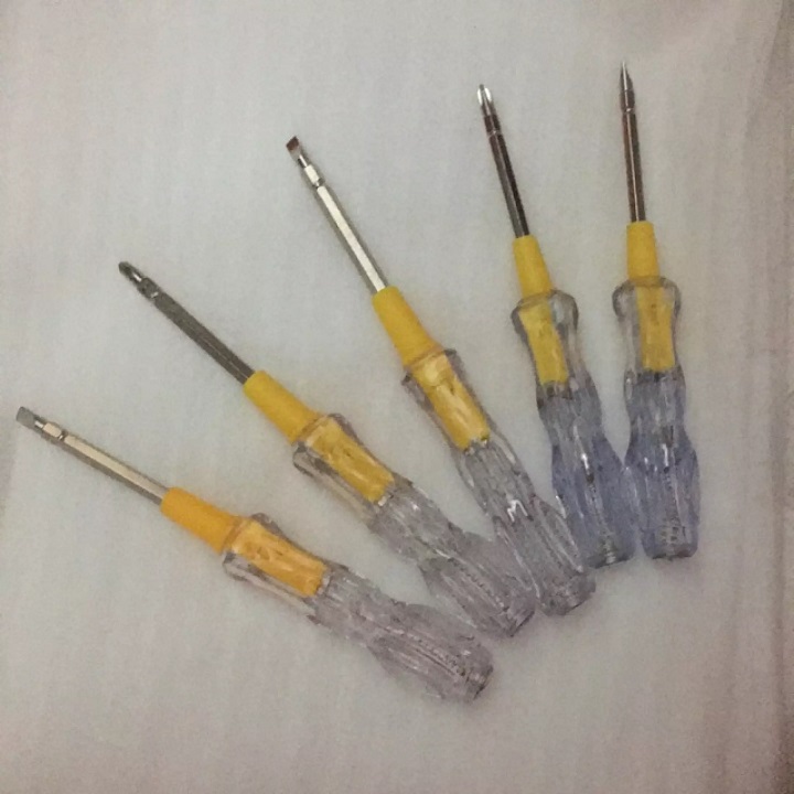 [COMBO 5] Bút thử điện đa năng vừa có chức năng thử điện vừa là tô vit 2 đầu, chắc chắn, sử dụng tiện lợi
