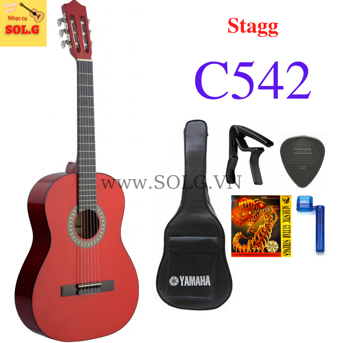 Đàn Guitar Classic Stagg C542 đầy đủ Phụ Kiện