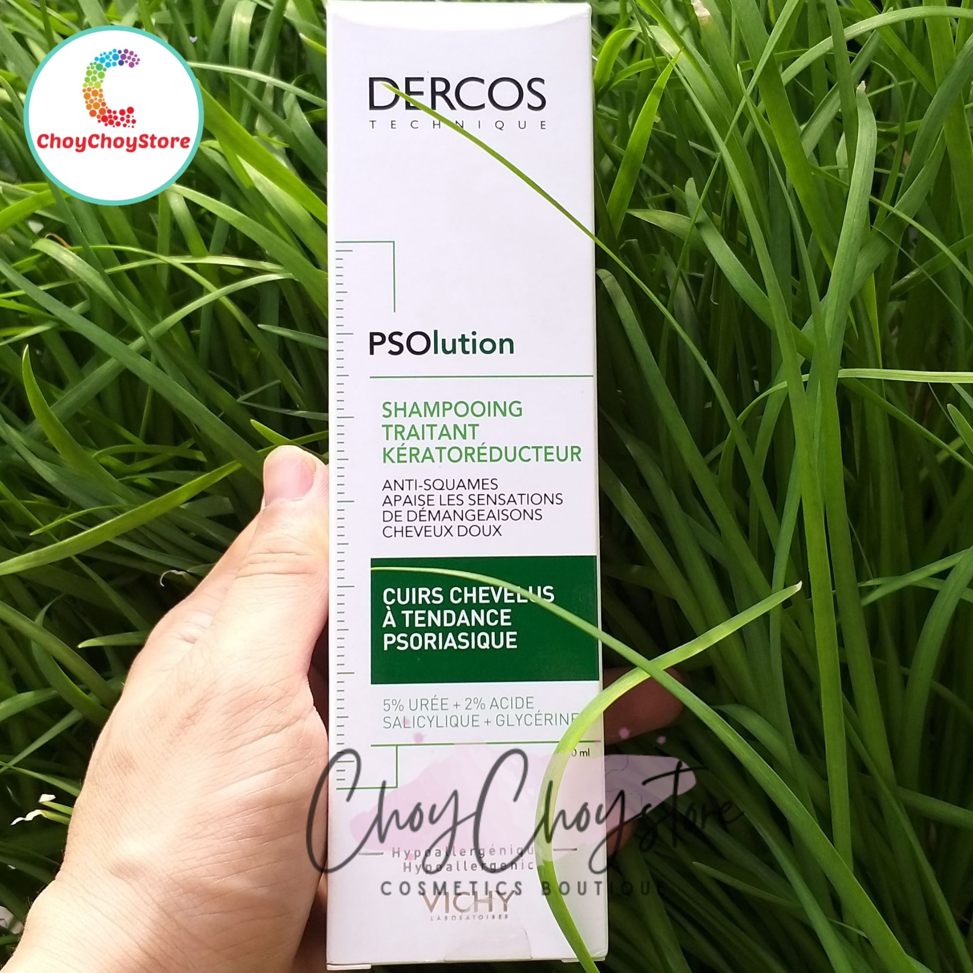 Dầu gội vichy psolution shampoo 200ml - dầu gội dành cho vảy nến da đầu, gàu mức độ nặng